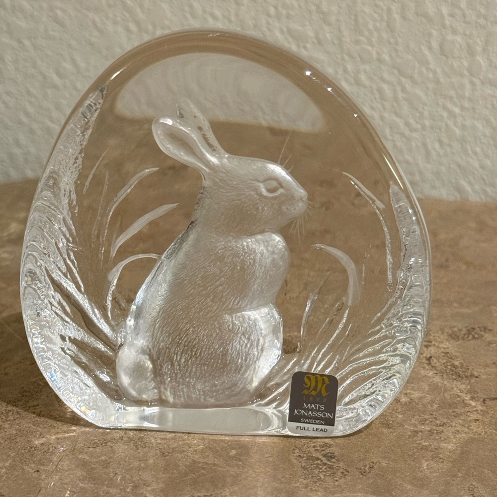 Mats Jonasson Crystal Rabbit 🐇 Sweden